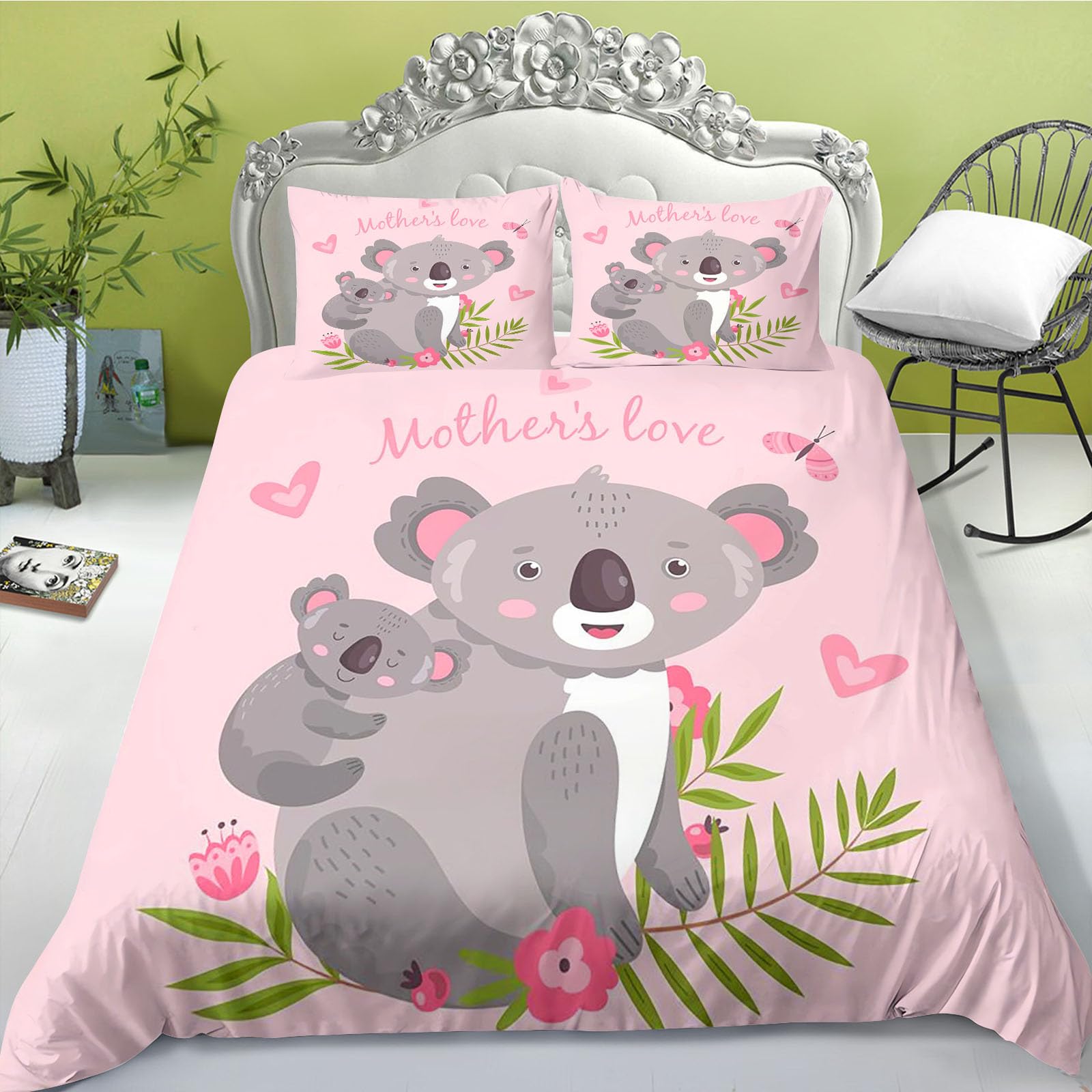 Parure de lit Koala en microfibre pour créer un nid douillet d'enfant