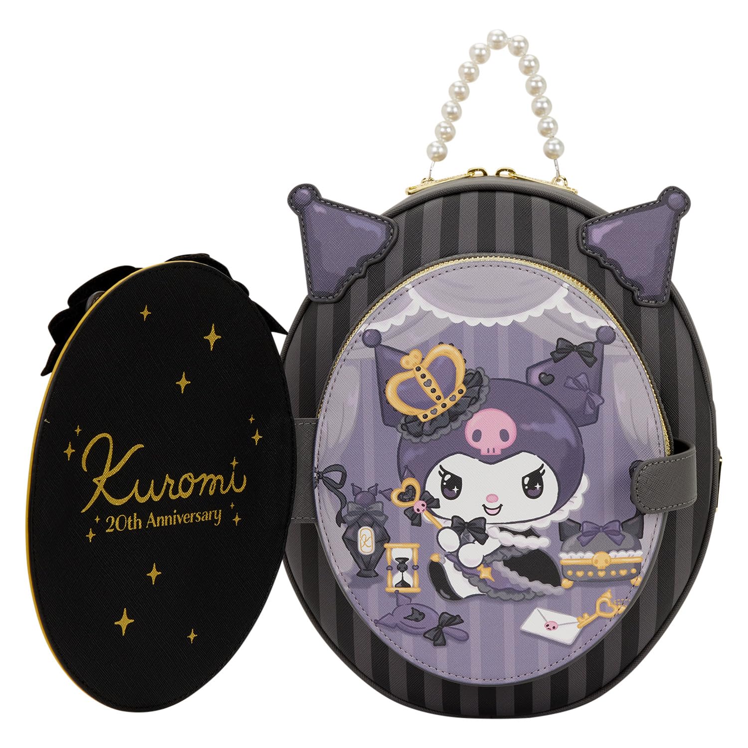 Loungefly Sanrio Kuromi 20Th Anniversary Cameo Mini Backpack