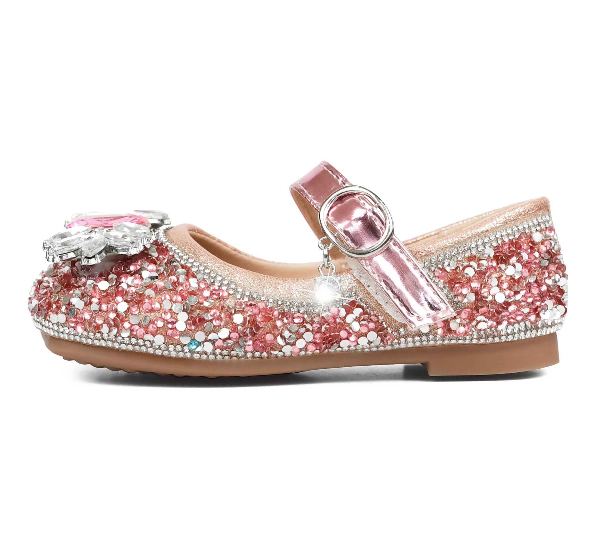 Zapatos de Princesa para Niñas con Lentejuelas Purpurinas para Disfraz, Fiestas, Bodas