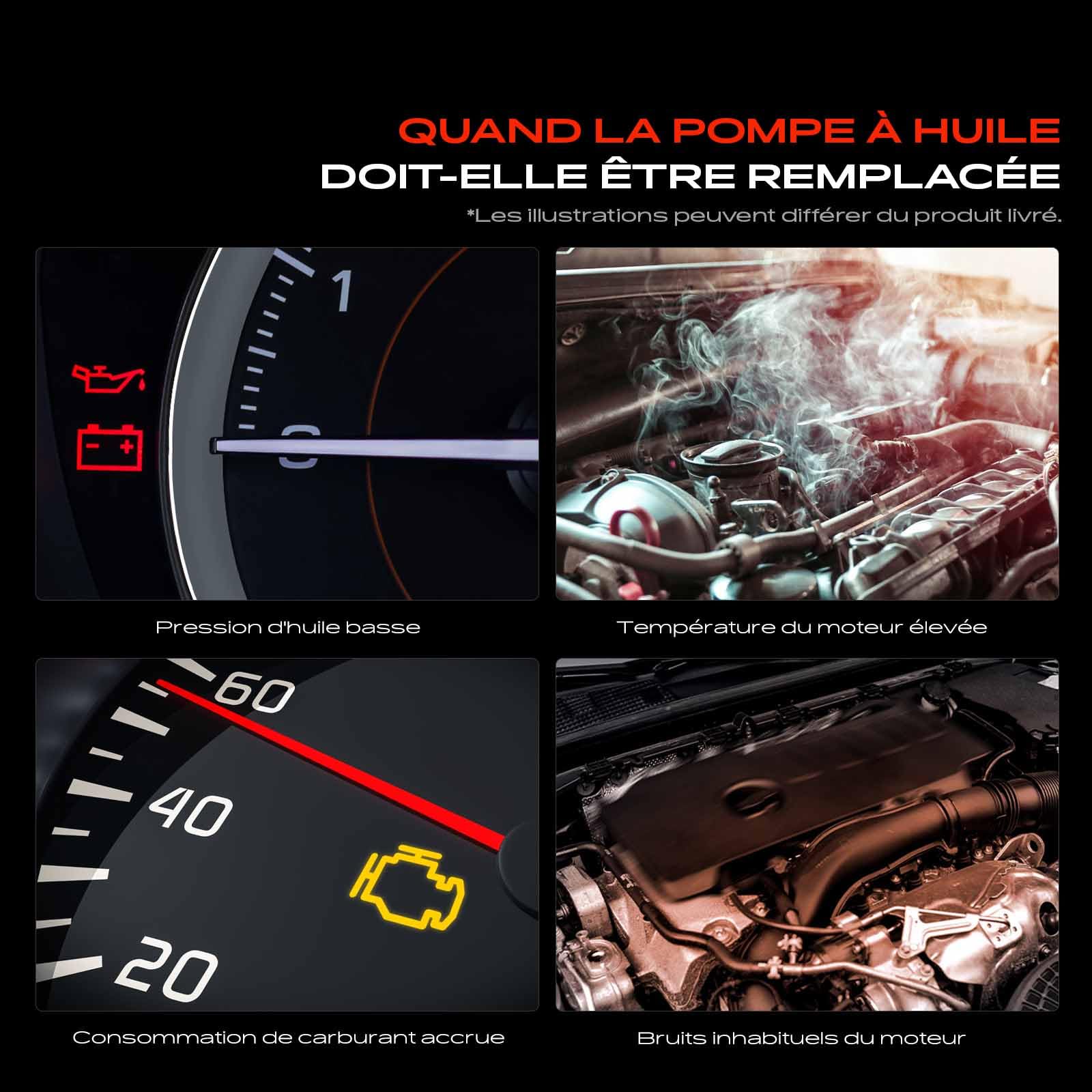 Frankberg Pompe à huile ool pump 11417614358 | Compatible avec: M.i.n.i R56, M.i.n.i Cabriolet R57, C3 Picasso SH, C4 I LC, 207 Boîte/Hayon WA WC, 207 SO WK