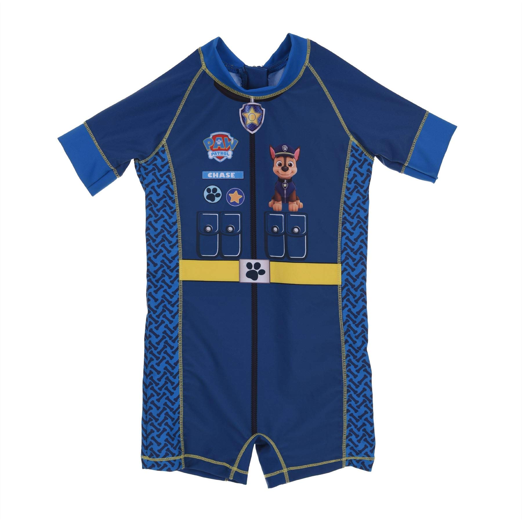 Buy Paw Patrol Official Boys Swimsuit Swimming Costume One Piece Blue