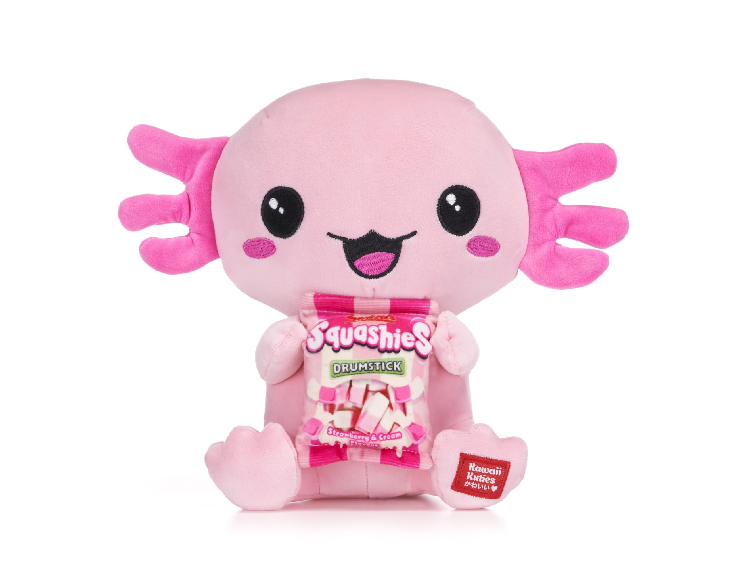 Kawaii Kuties 9.5” / 24cm Swizzels Squash’Alotl Pink Axolotl Soft Plush Toy