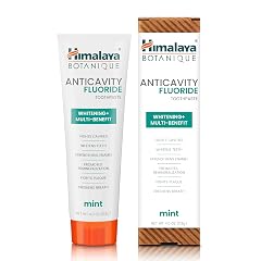 Himalaya Botanique Anticavity Fluoride Toothpaste Fluoride with Multi-Benefit Support Fights Cavities Strengthens Enamel Promotes Remineralization Mint Flavor 4