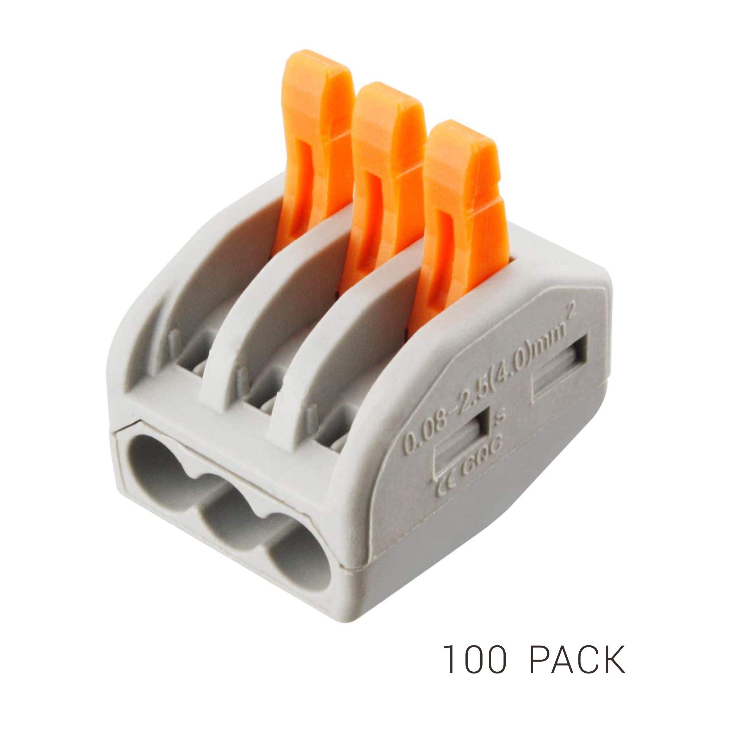 Lever Nut Wire Connectors - 100 Pack -2