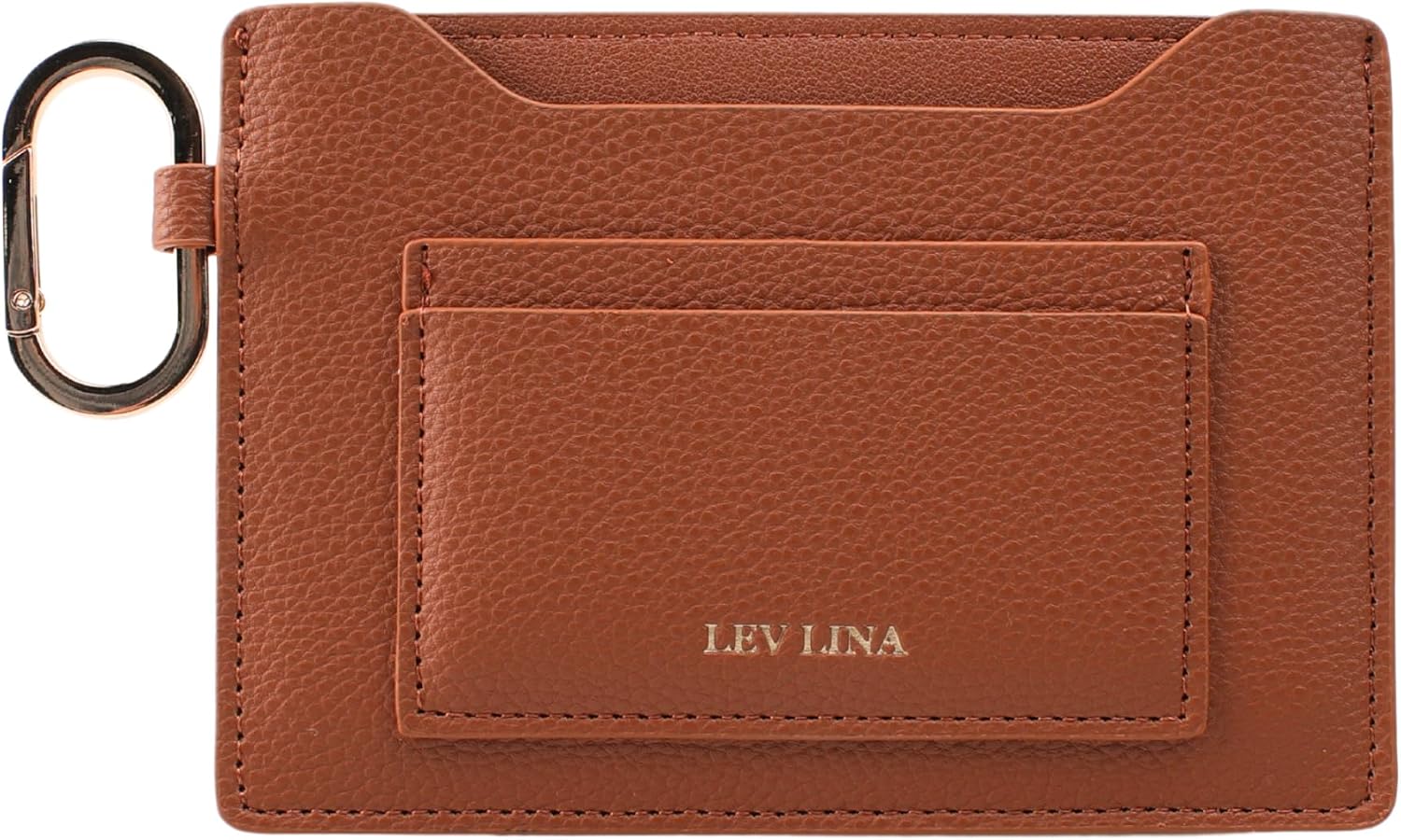 Passport Holder for Travel RFID Blocking Slim Leather Passport Wallet & Passport Book Cover Case with Carabiner and Gift Pouch, Airport Essentials (Clip_Brown)
