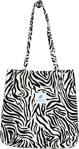 Bolsa de pana moderna para mujer con bolsillo interior y hebilla de metal, bolsa de compras portátil y lavable para mujer, se puede utilizar para el