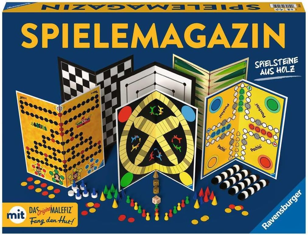 Ravensburger 27295 Games Magazine, Game Collection with Many Options for 2-4 Players, Board Game from 6 Years, The Best Family Games