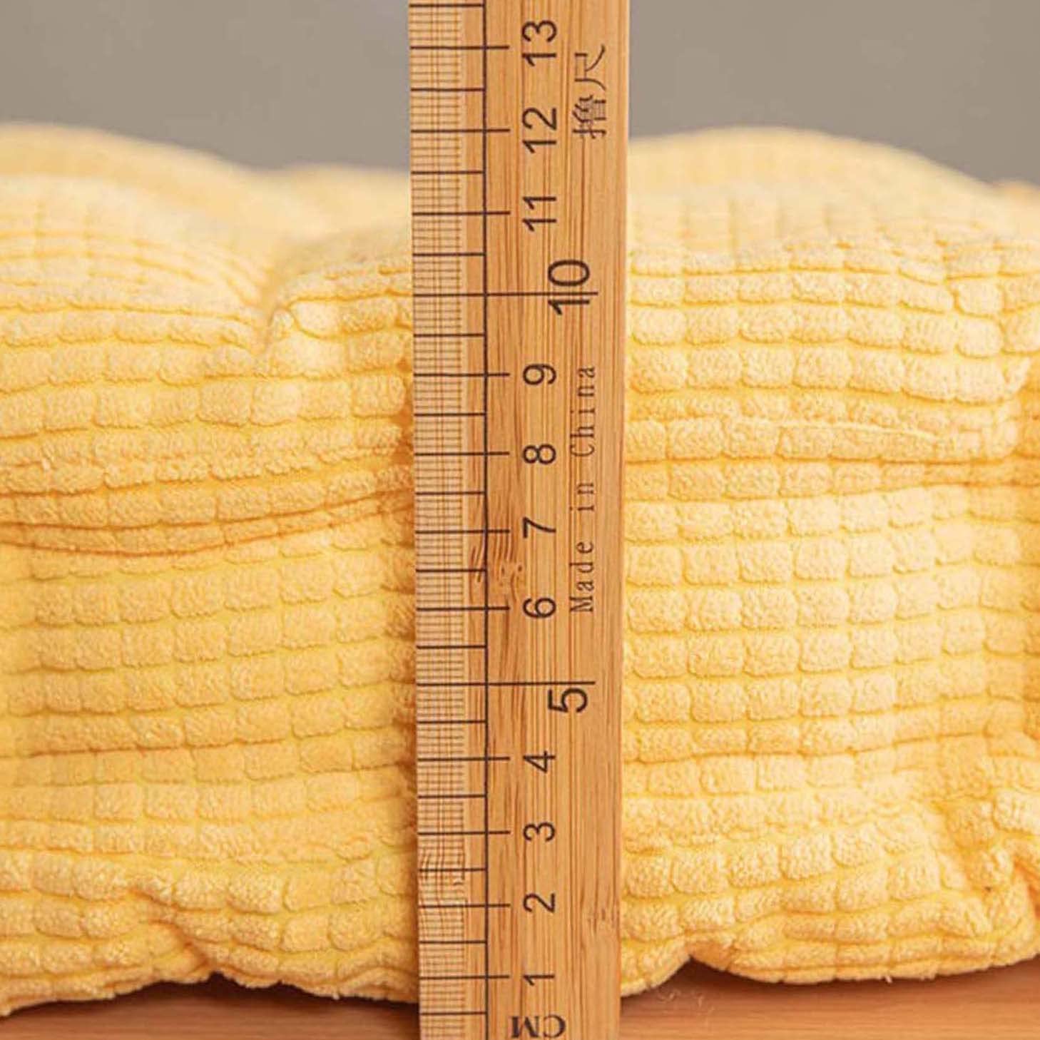 Cuscino rialzo per poltrona, in velluto a coste, spessore 8-10 cm, 45 x 45 cm, per casa, ufficio, giardino e auto, opzioni multicolori, grigio scuro, comfort per interni ed esterni
