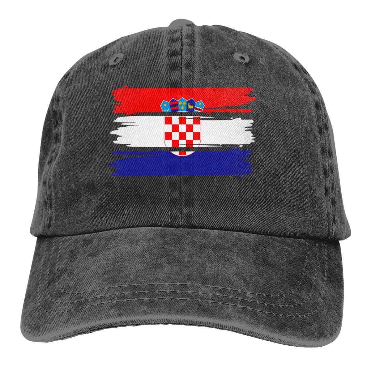 Men's/Women's Adjustable Denim Jeans Baseball Caps Croatia Flag Plain Cap