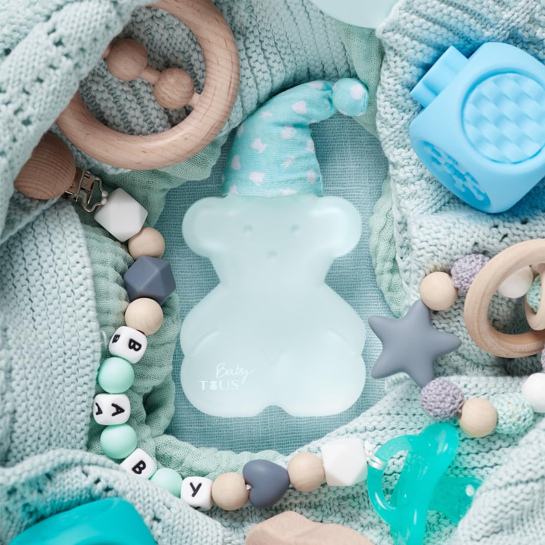 Tous Set de perfume para bebé, 100 ml de agua de colonia para bebés, un neceser y un mordedor para bebés