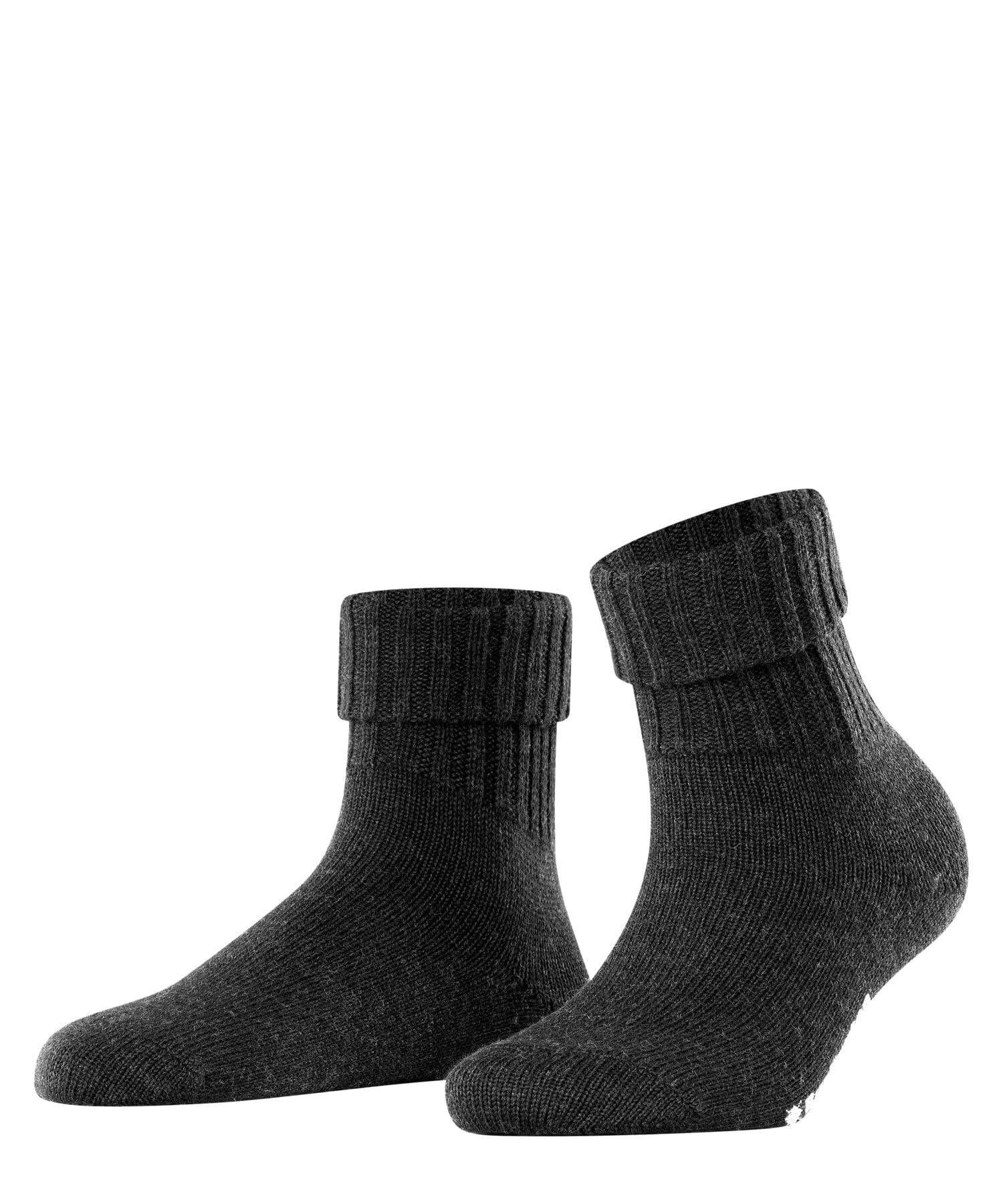 Burlington Women's Plymouth W So Wool Plain 1 Pair Socks, Grey Anthracite Melange 3080, 3.5-7