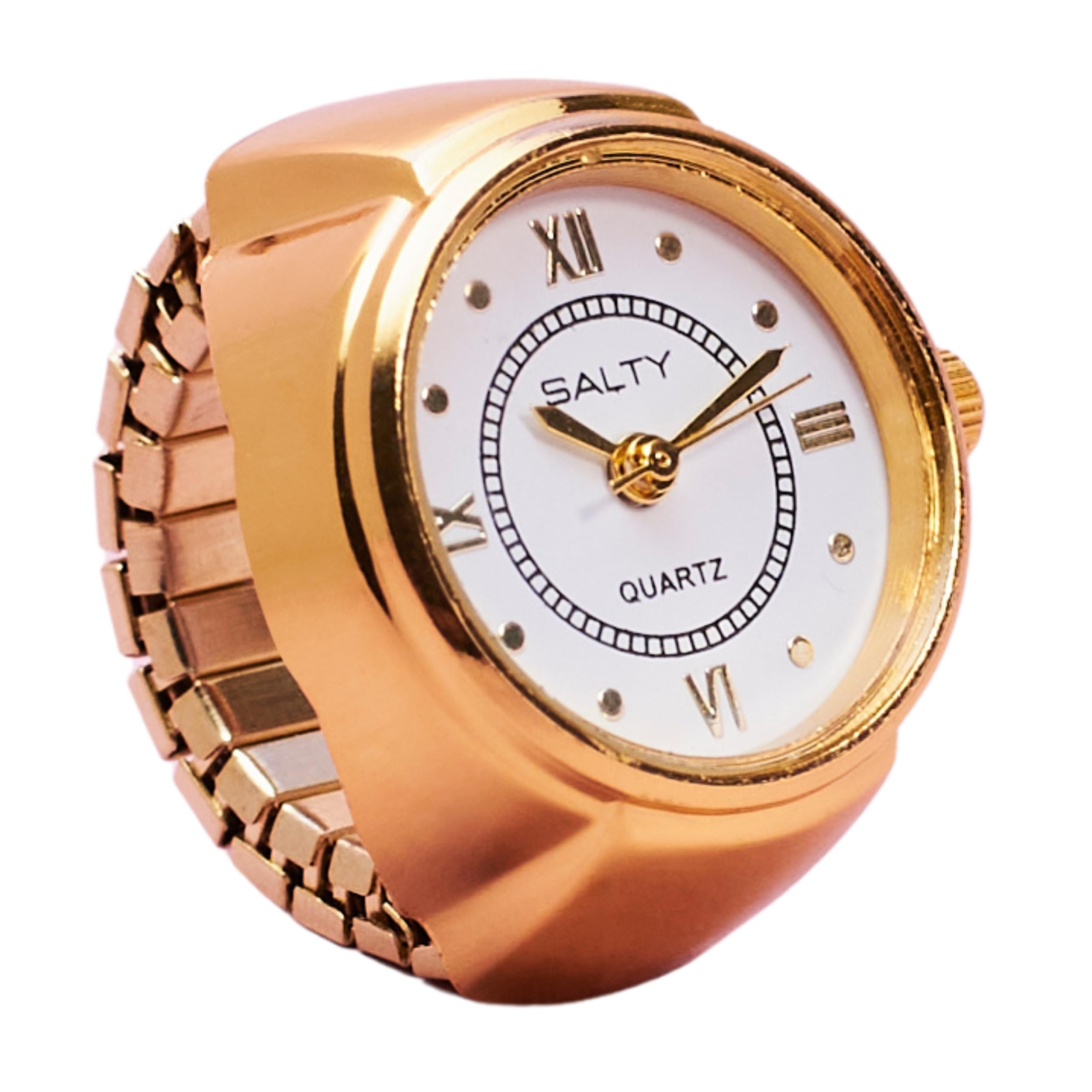 Ring Watch for Women & Girls|6 Months Warranty|Stylish Stretchable|Anniversary, Engagement, Birthday & Everyday Wear Gift, Analog, White, Gold | Gift for Diwali, Christmas, Marriage, Birthday-image-18