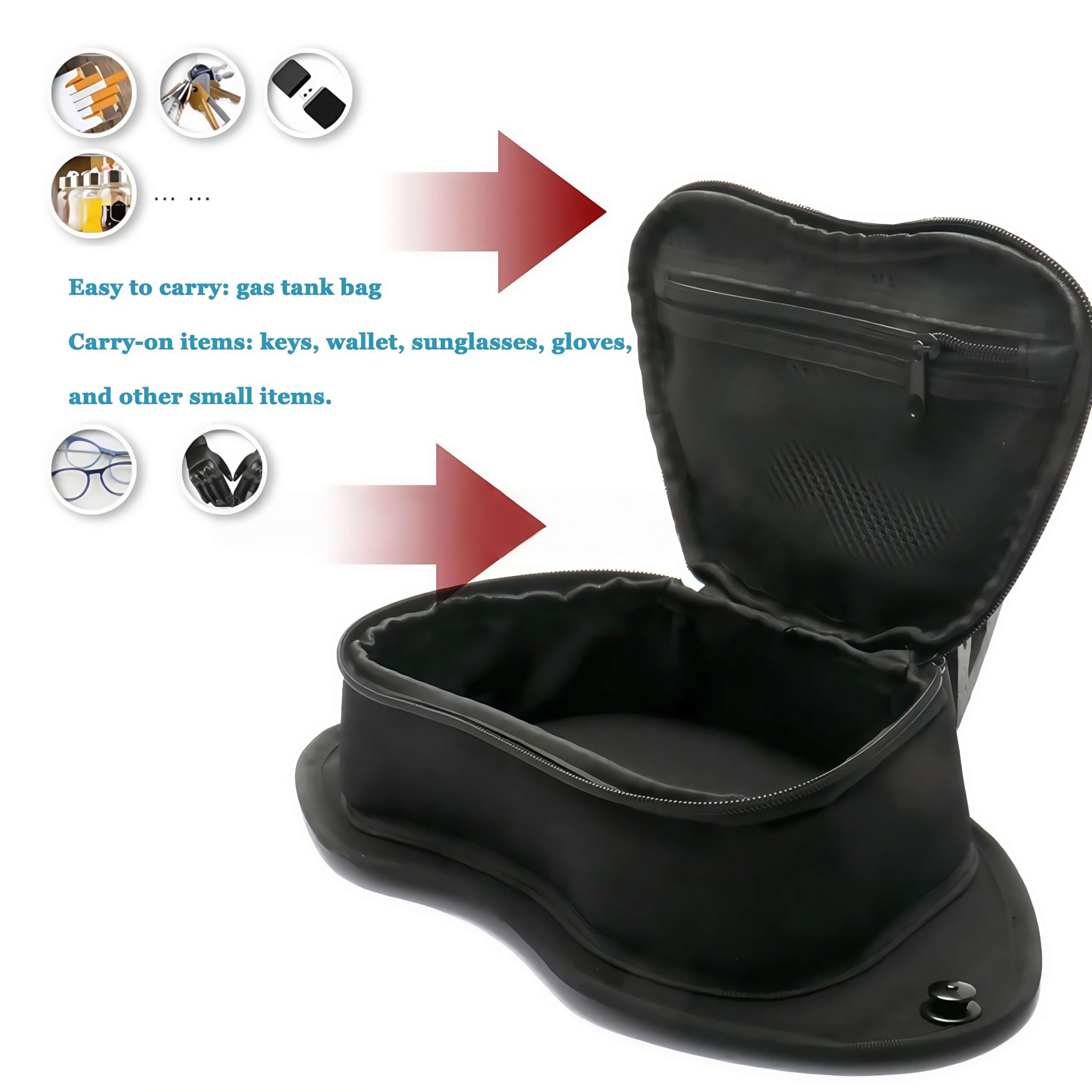 Neue Schwarze Nylon-Tanktasche für BMW S1000R und S1000RR 2020–2024, Wasserdicht, mit Schnellverschluss, Motorradzubehör