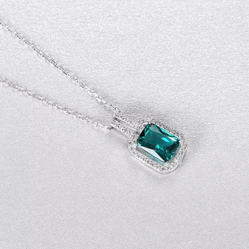 Naszyjnik z kamieniami szlachetnymi dla kobiet randki ślubne 925 Sterling Silver Link Chain Jewelry
