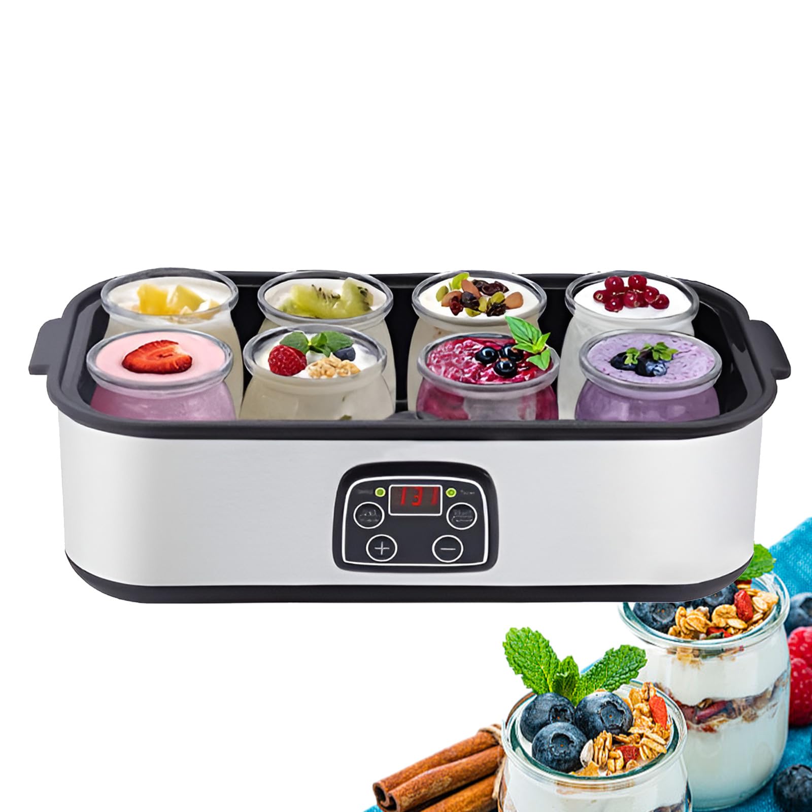 Yogurt Griego automático del Control 1400ml de la Temperatura Constante con el Tarro 8