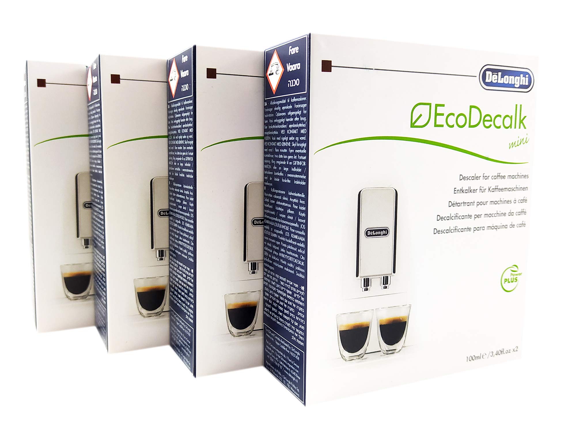 Détartrant EcoDecalk DeLonghi NOKALK Mini 100 Ml X 4 | Formule Écologique | Anti-calcaire Puissant