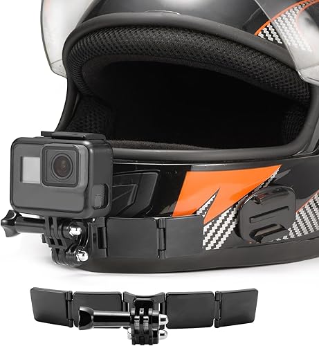 Kits de montaje en barbilla para casco de motocicleta con almohadillas curvas adhesivas compatibles con GoPro Hero 10, 9, 8, 7, (2018), 6 5, Hero Kits de montaje en barbilla para casco de motocicleta con almohadillas curvas adhesivas compatibles con GoPro Hero 10, 9, 8, 7, (2018), 6 5, Hero