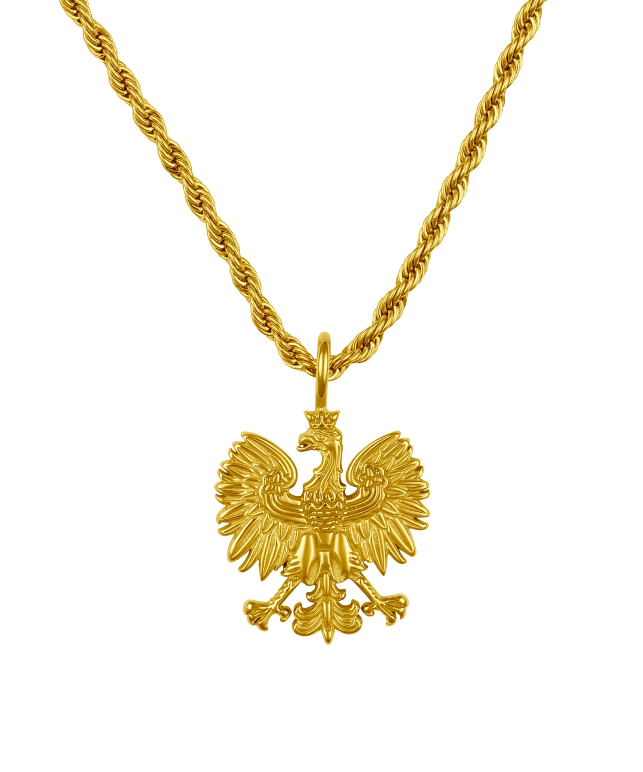 d'origine Polen Adler Kette Herren – Polnisches Wappen (Edelstahl)