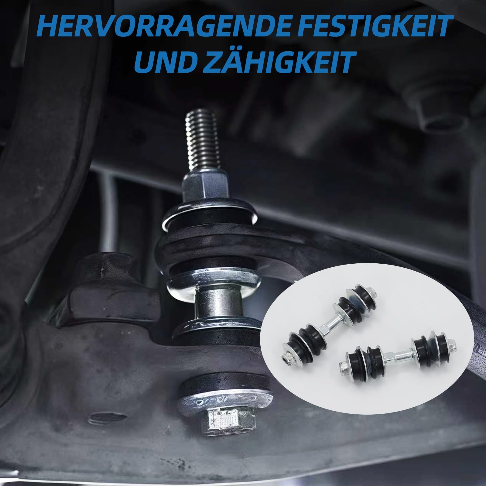 2x Barres stabilisatrices adaptées pour Citroën C1Mk1/Mk2, Peugeot 107/108, Toyota Aygo/Yaris, robustes et durables