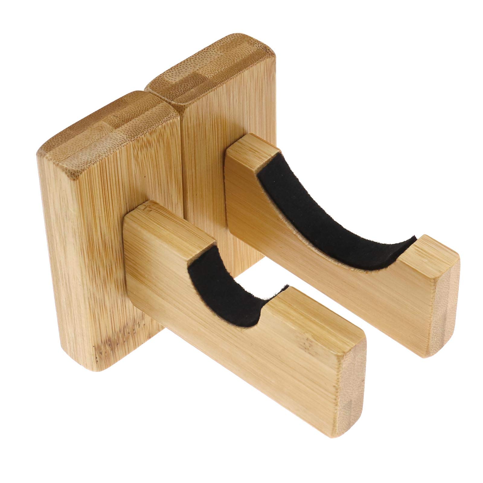 Baseballschläger-Halterung mit Schrauben-Zubehör-Set, versteckte Schrauben, Wandhalterung, horizontal, Braun, 2 Stück