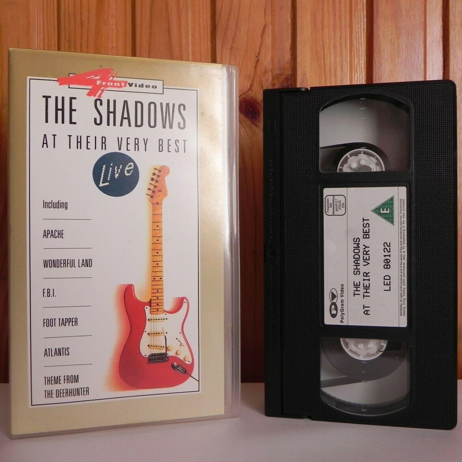 The Shadows VHS concierto de rock instrumental y coleccionismo clásico