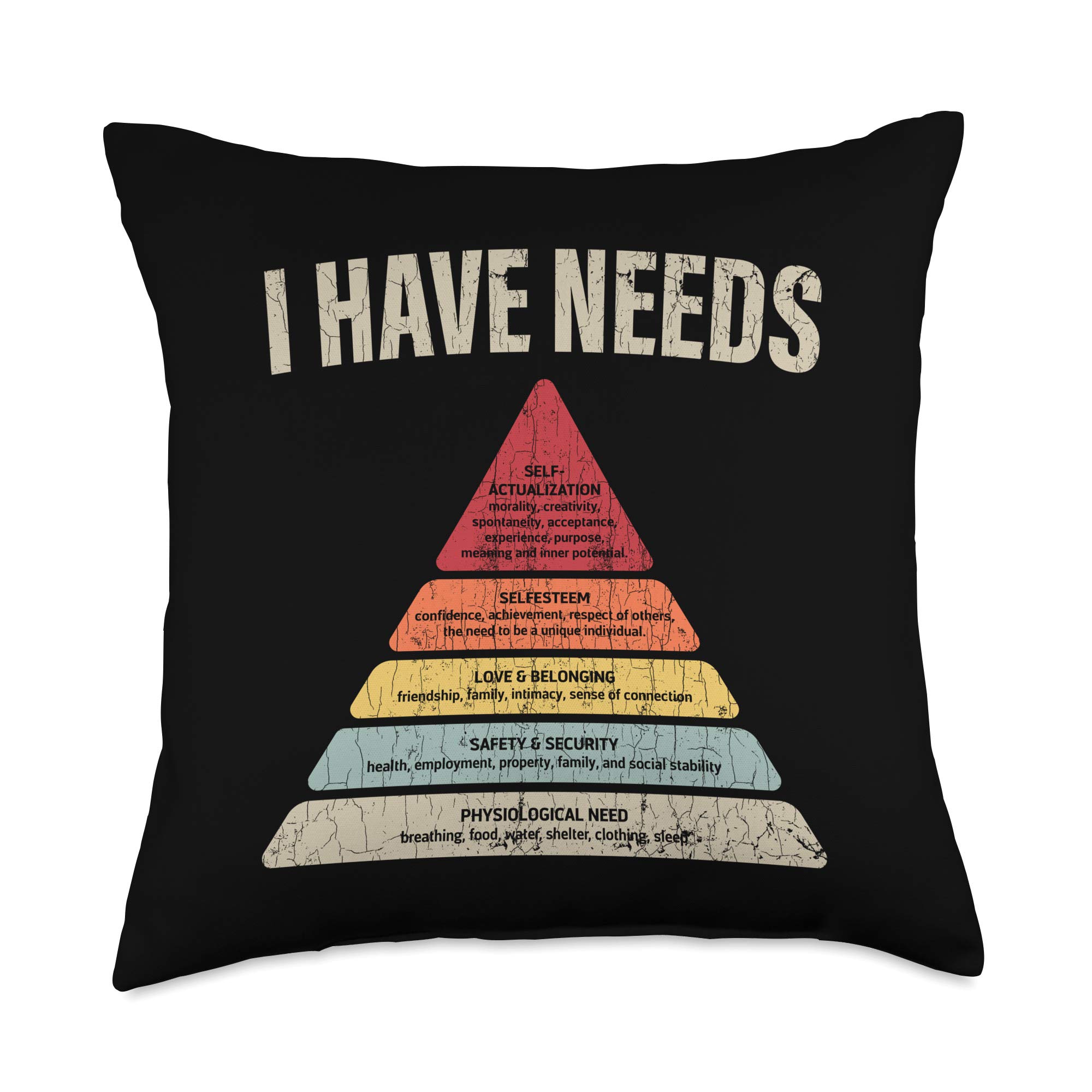 Ideal Psychologist Gifts & More I Have Needs Psychology Psychologist Funny Apparel Throw Pillow