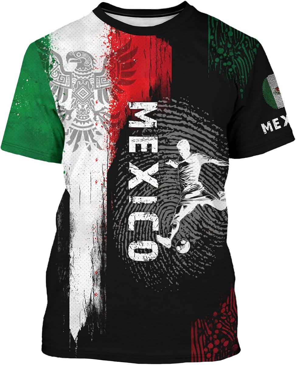 Soccer Jersey for Men Short Sleeve Training Shirt Breathable Sport Casual T Shirt for Soccer Fans