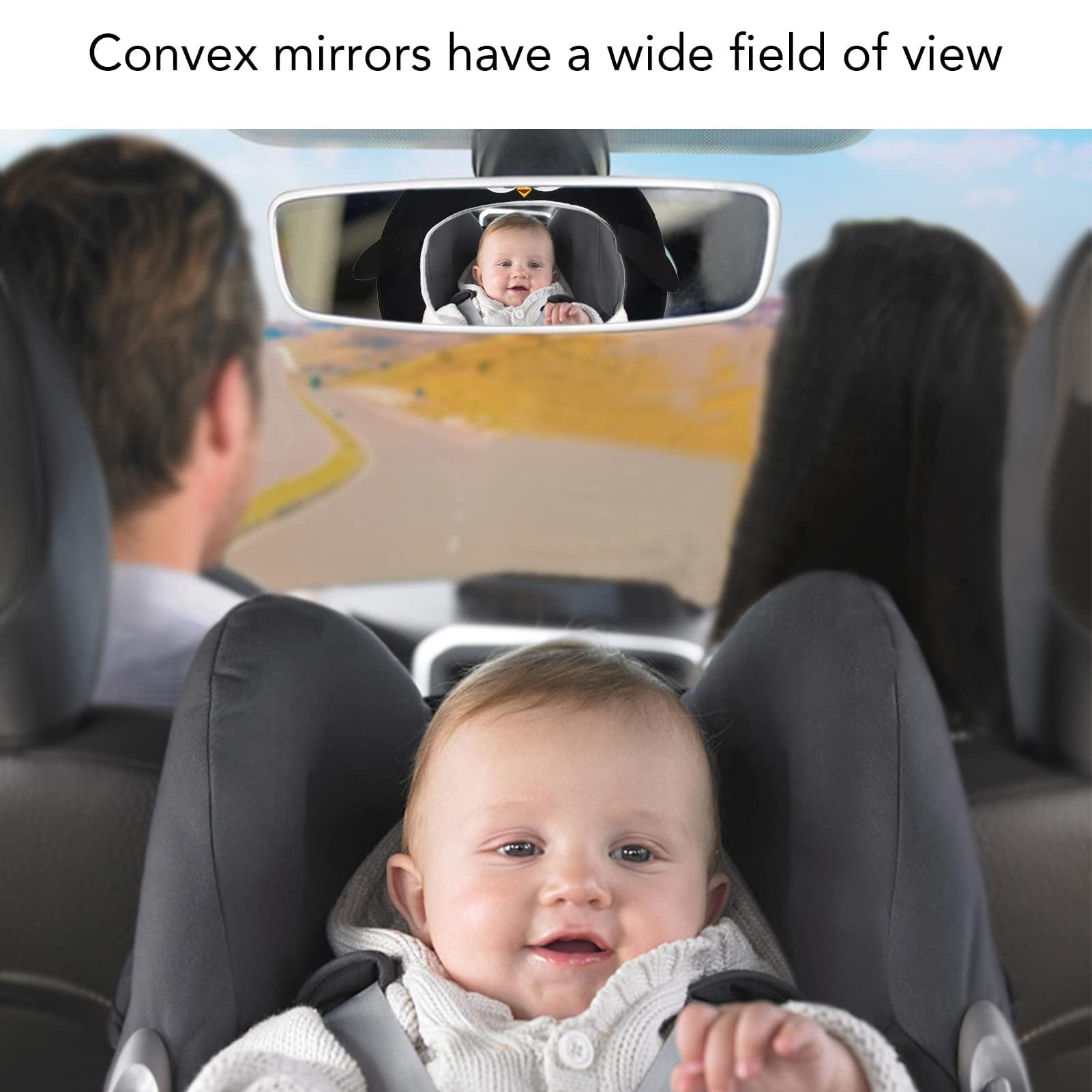 Alomejor Specchietto Retrovisore per Auto per Bambini Specchietto Retrovisore per Sedile Posteriore per Bambini per Specchietto Retrovisore per Neonato Rivolto All'Indietro