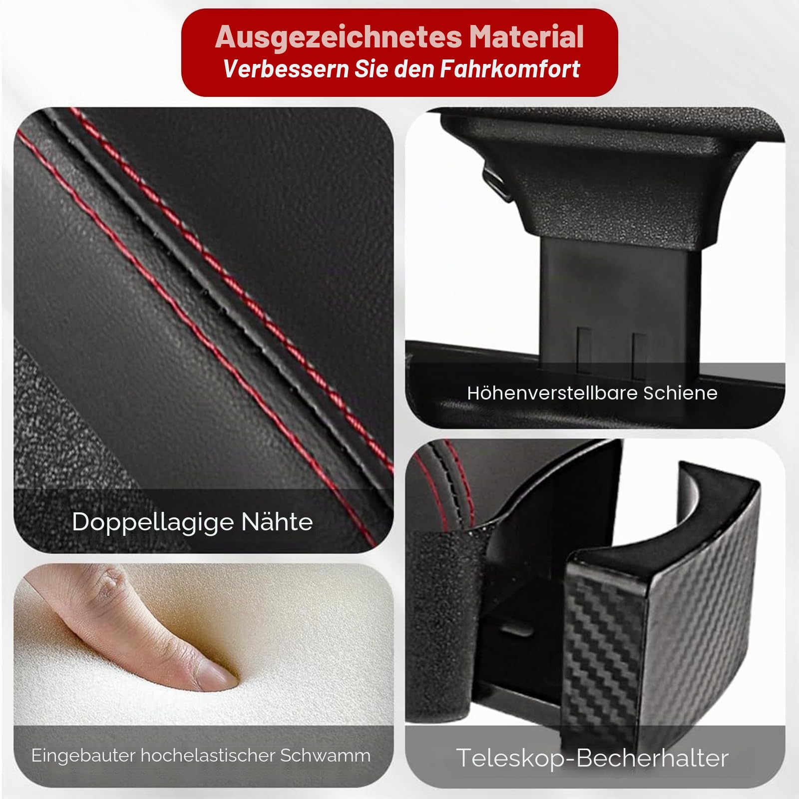 Auto Armlehne Aufbewahrungsbox mit Getränkehalter