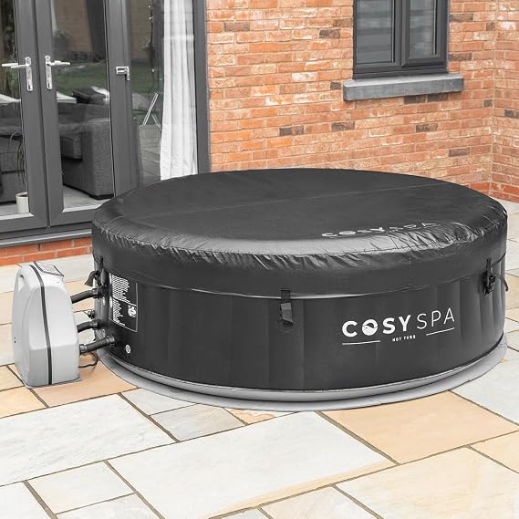 CosySpa Luxury Hot Tub Spa 40 Degree Quick Heating Inflatable Spa with 130 Air Jet Massage System | 4-6 Person Capacity (Hot Tub Only)