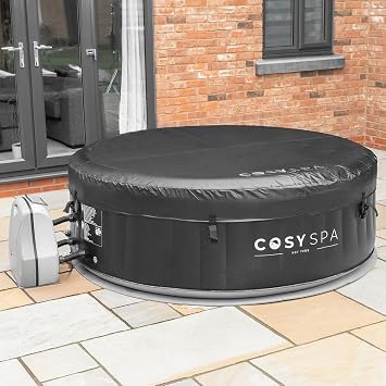 CosySpa Luxury Hot Tub Spa 40 Degree Quick Heating Inflatable Spa with 130 Air Jet Massage System | 4-6 Person Capacity (Hot Tub Only)