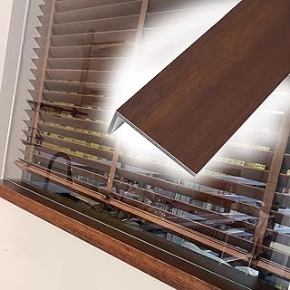 Window Sill Cover Walnut Window Ledge Cover for Wooden Sill, Waterproof Sill Replacement Capping Panels for Plants, Modern Windowsill Protector Board for Bay Remodel(Style1,6x48in (15x122cm))