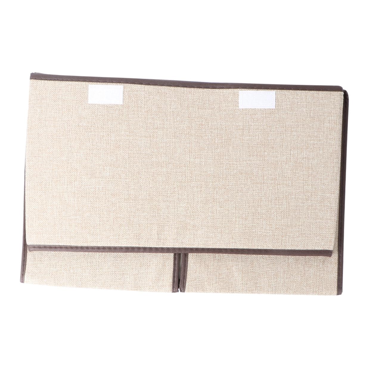 Uonlytech Caja de Almacenaje Plegable de Algodón y Lino con Doble Tapa y Asas Cesta para Armario Organizador Resistente y Apilable para Ropa y Hogar
