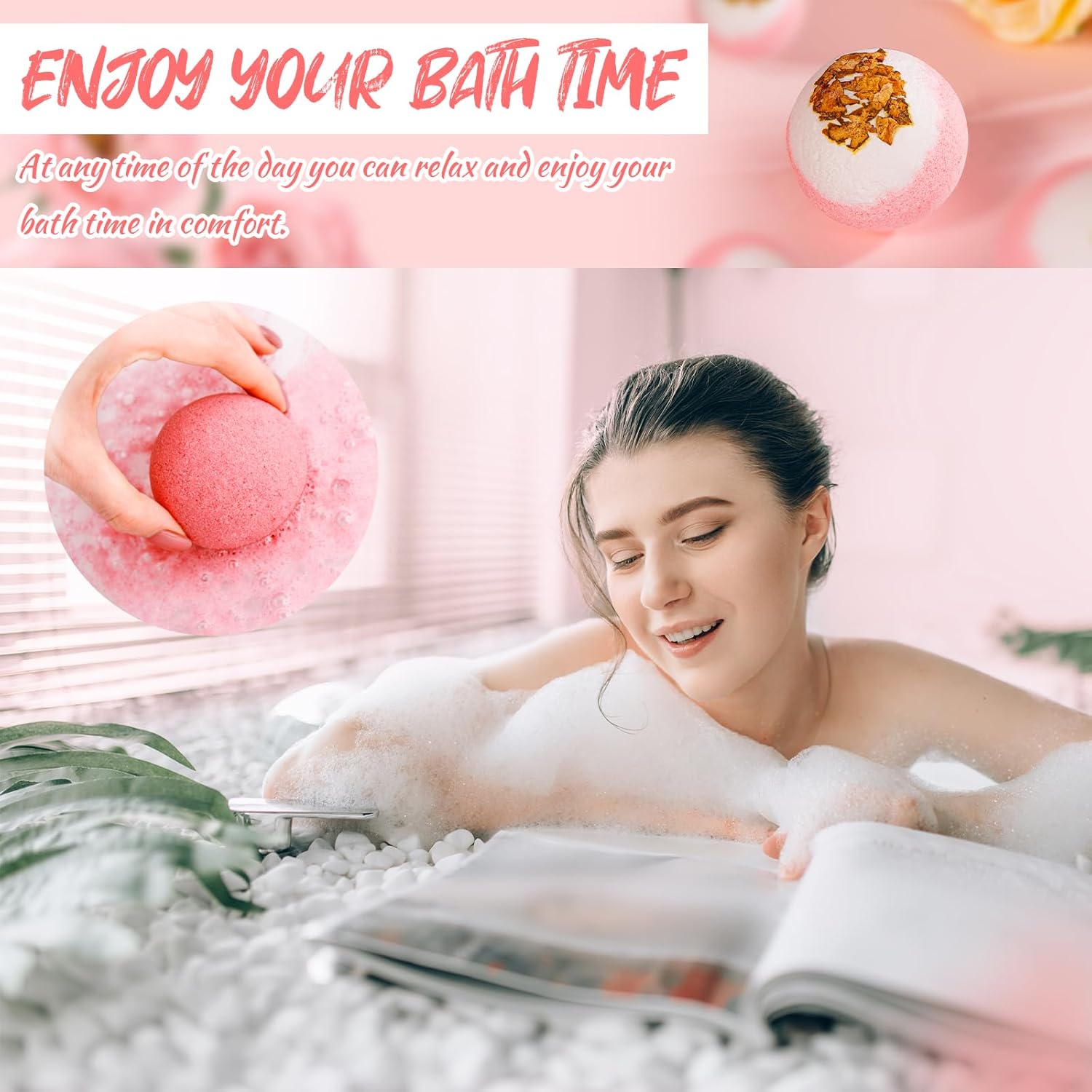 Sister Birthday Gifts from Sister Brother, 7pcs Relaxing Bath Set Valentines Day Basket with Funny Gold Print Mug, Scented Candle, Self Care Set, Idea for Sisters in Law, Soul Sisters, Nice Gift Boxed - Image 5