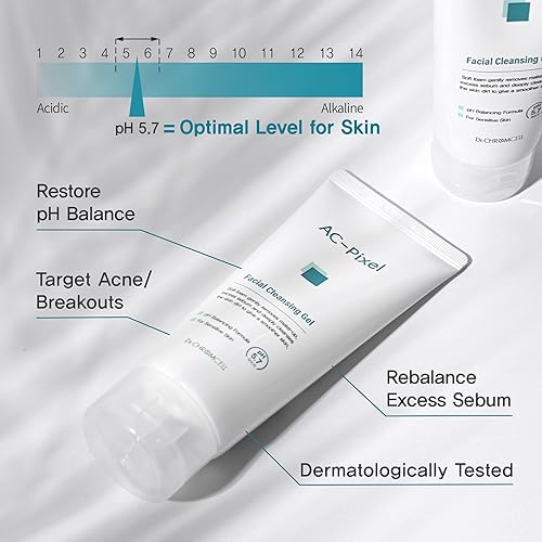 Miniatura 2 de ] Gel limpiador facial AC-Pixel | Limpiador de refinación de poros | Piel sensible y grasa | Lavado facial coreano para arrugas | Limpiador facial