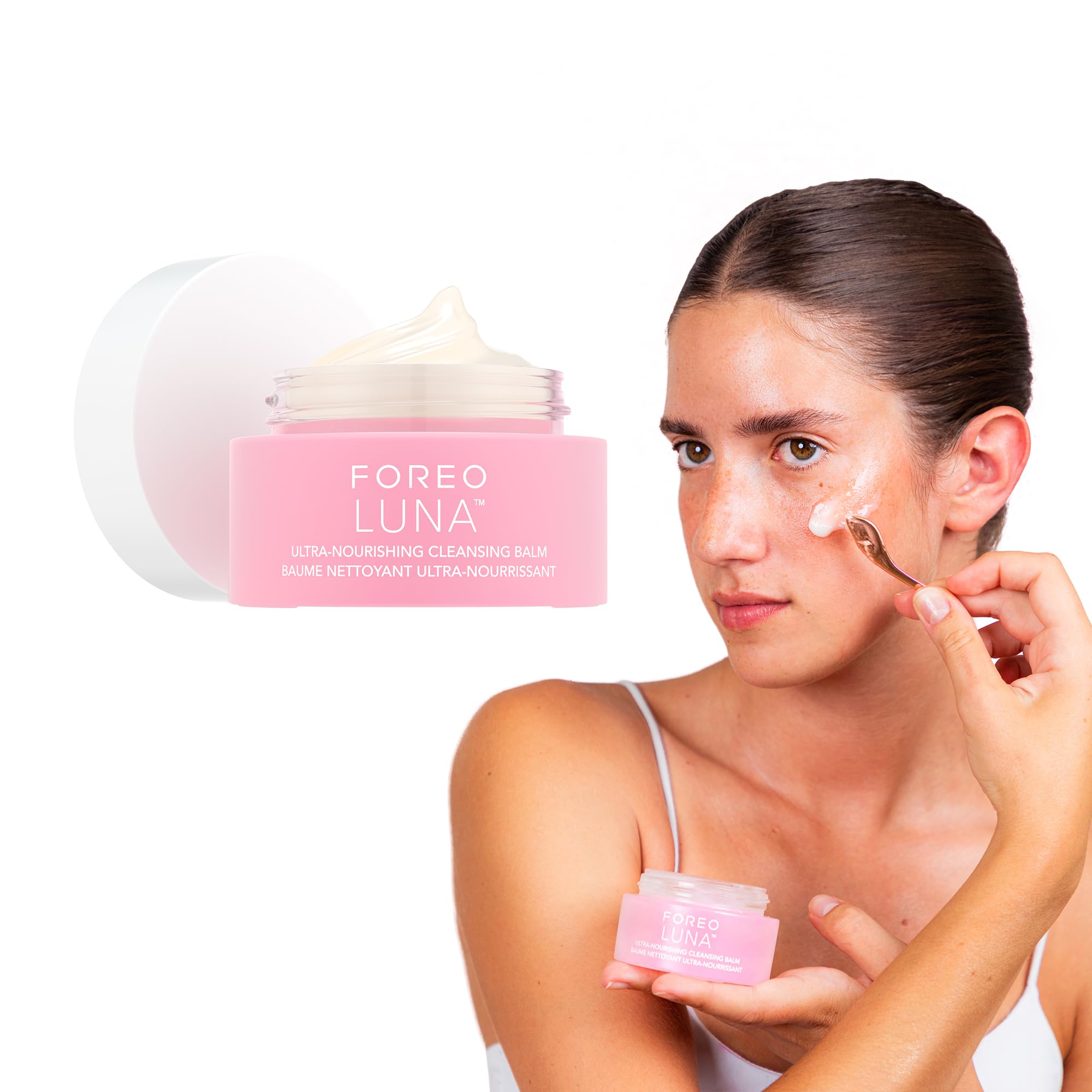 FOREO LUNA Cleansing Balm - Gentle Make Up Remover - Waterless Face Cleanser - Eye Makeup Remover - Vegan - Cleansing Oil - Hydrating Cleanser - Vitamin E & Shea Butter - All Skin Types - 75ml