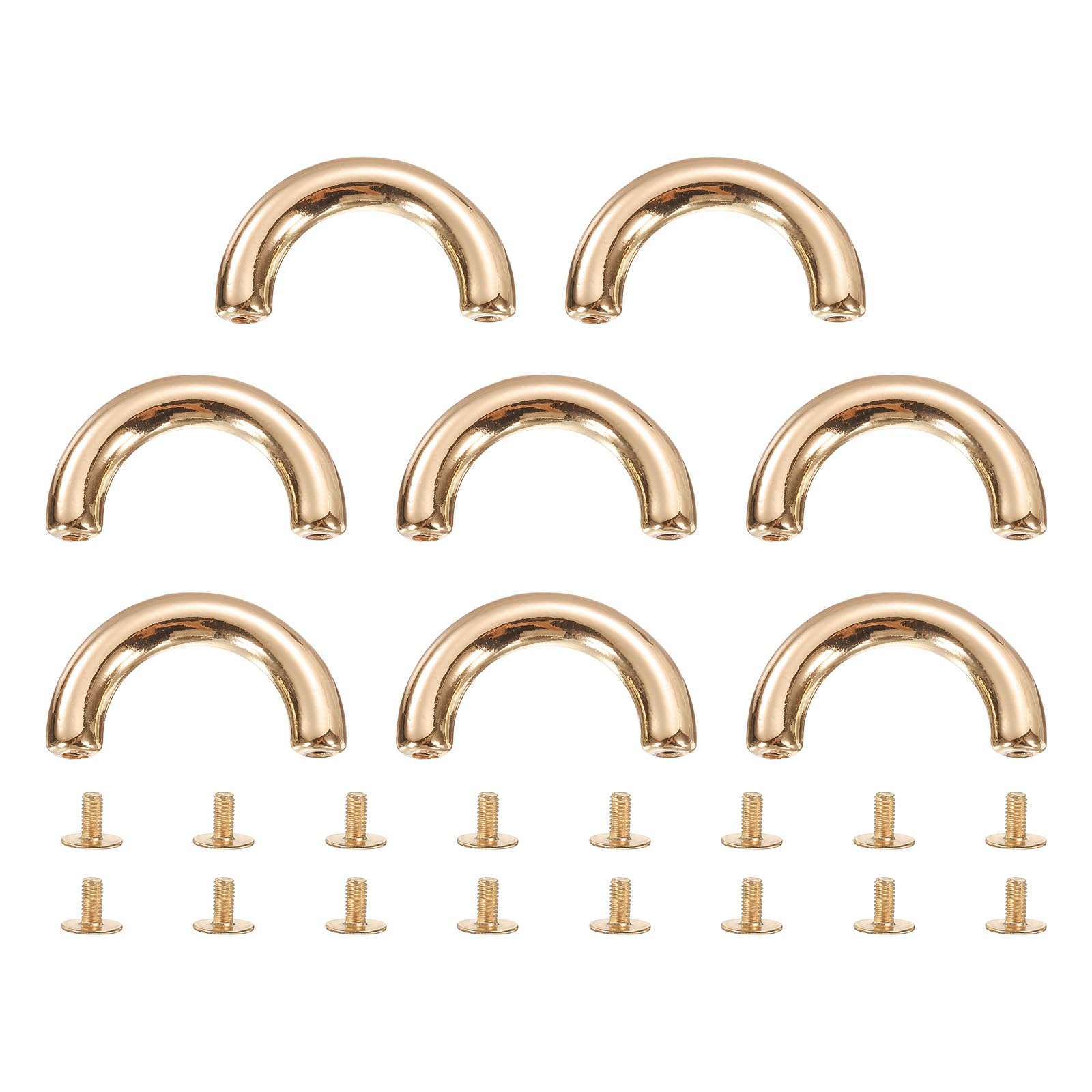 Pont en alliage doré clair uxcell 3.1 x 0.6cm aux finitions soignées pour maroquiniers