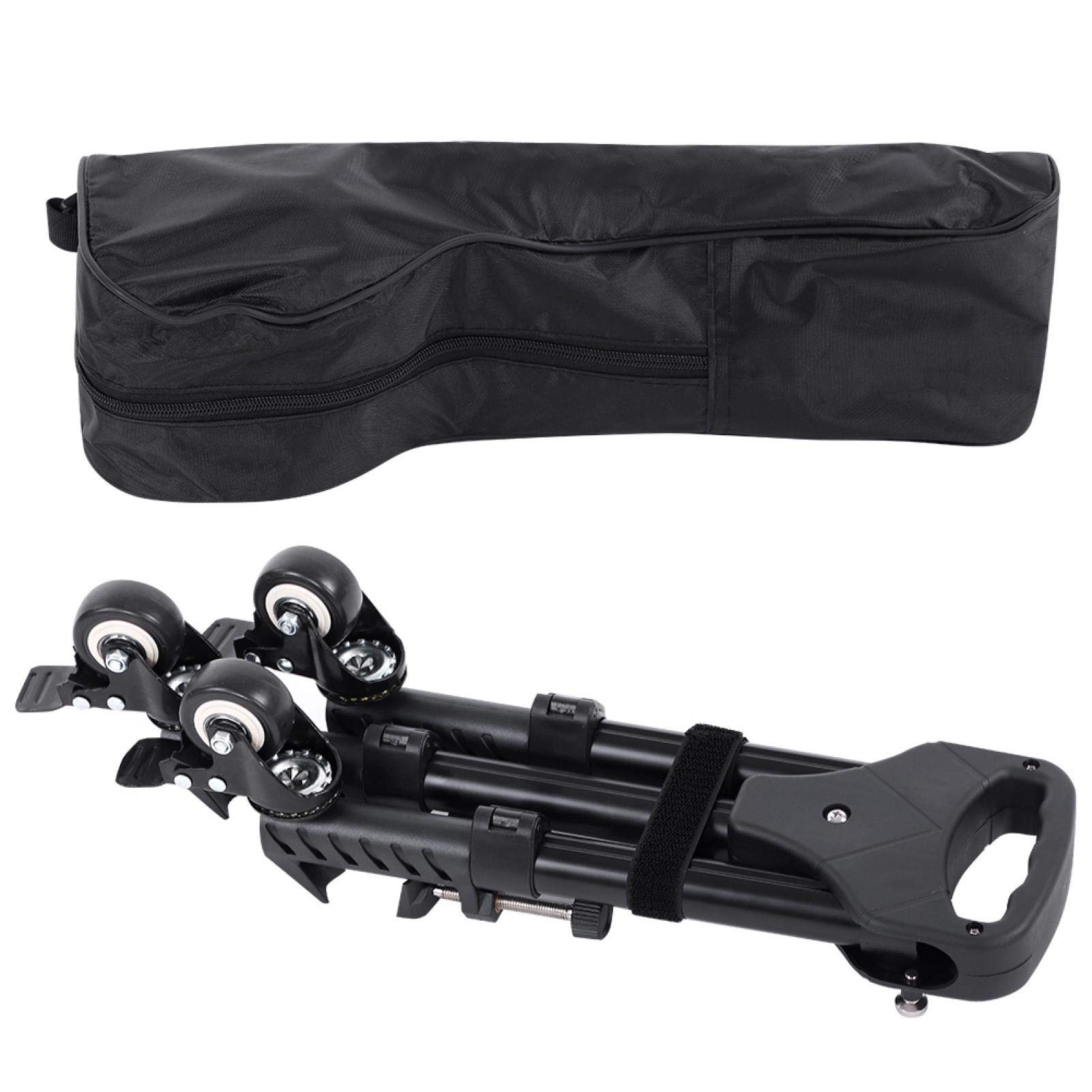 VX-600 Fotografía Trípode Dolly, 3 Trípode Plegable Ruedas Dolly Soportes de Pierna Ajustables Soportes Compatibles para Cámaras, Videocámaras Y Equipos de Iluminación
