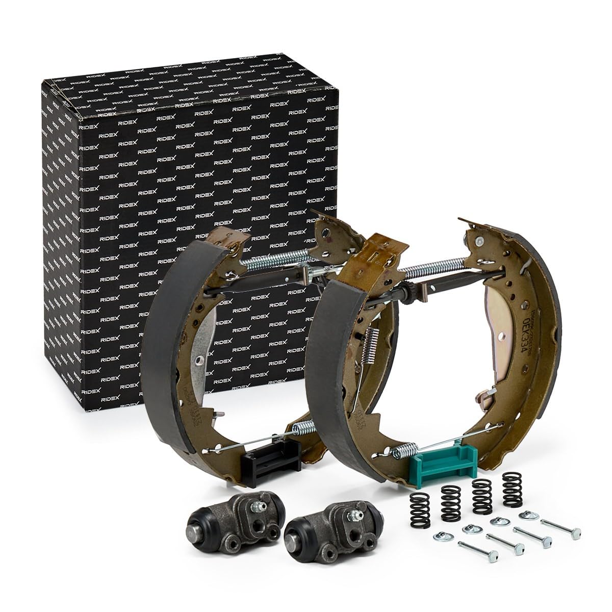 RIDEX 3859B0308 Kit frenos disco de tambor Trasero con cilindro de freno de rueda con accionador