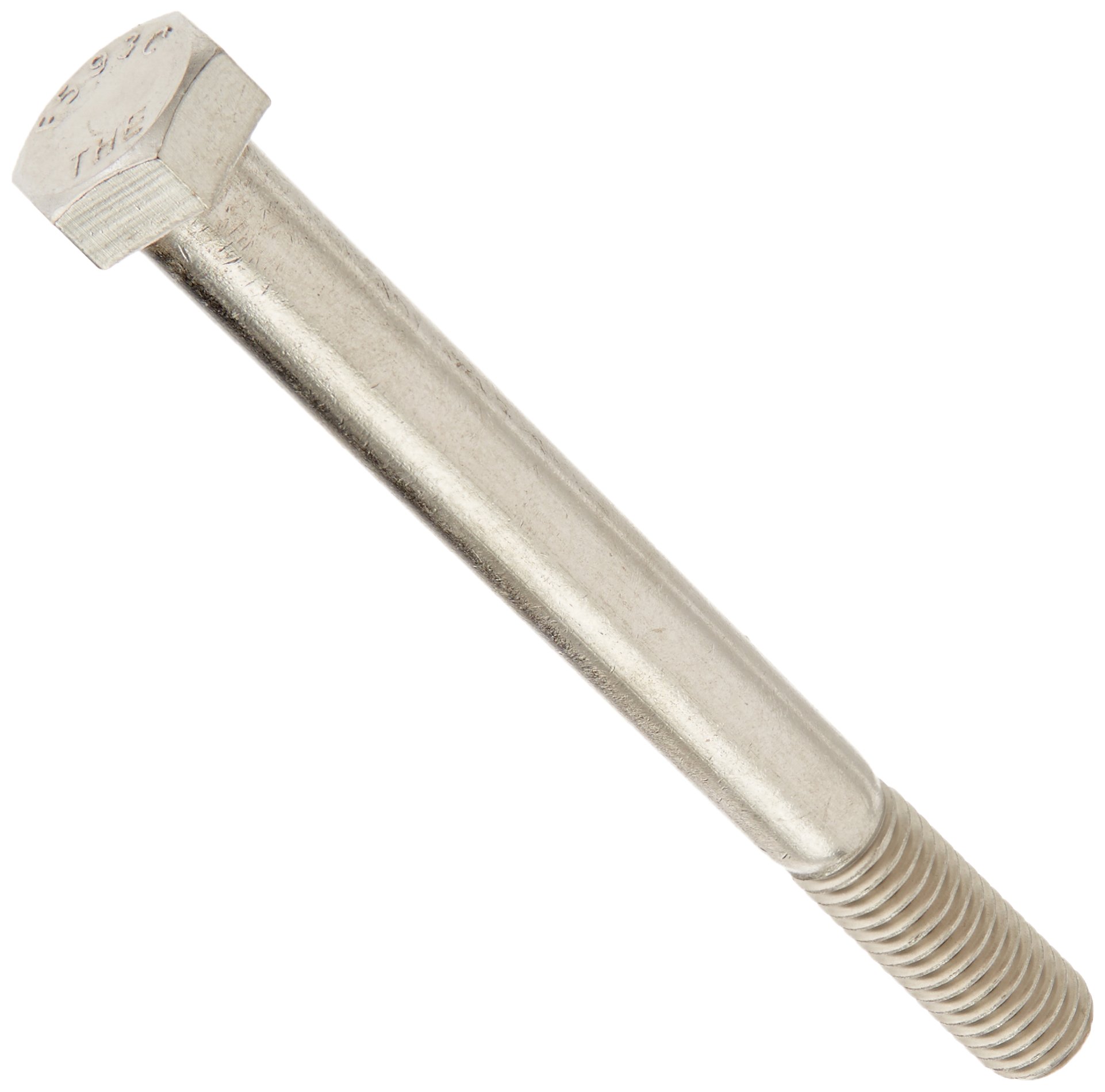 Tornillo hexagonal de acero inoxidable largo para fijar vigas gruesas sin deformación