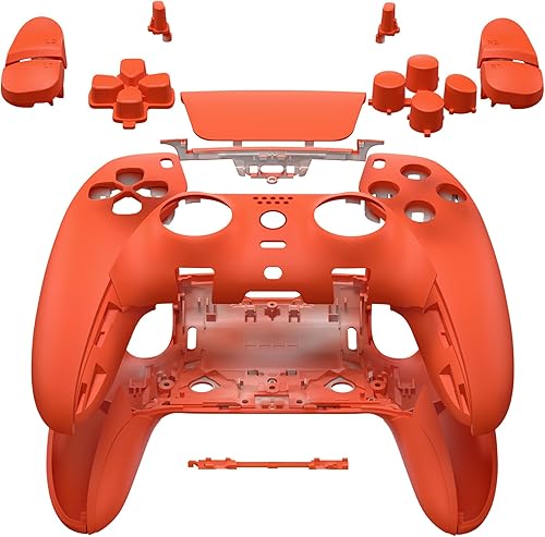 Miniatura 8 de eXtremeRate Full Set Shell with Buttons Touchpad Cover Compatible with ps5 Edge Controller, Black Custom Replacement Decorative Trim Shell Front