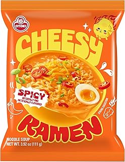 OTOKI Cheese Ramen, Spicy Flavor (8 Pack) | Bold, Cheesy & Spicy Instant Noodles (PACK OF 8, Spicy Flavor)