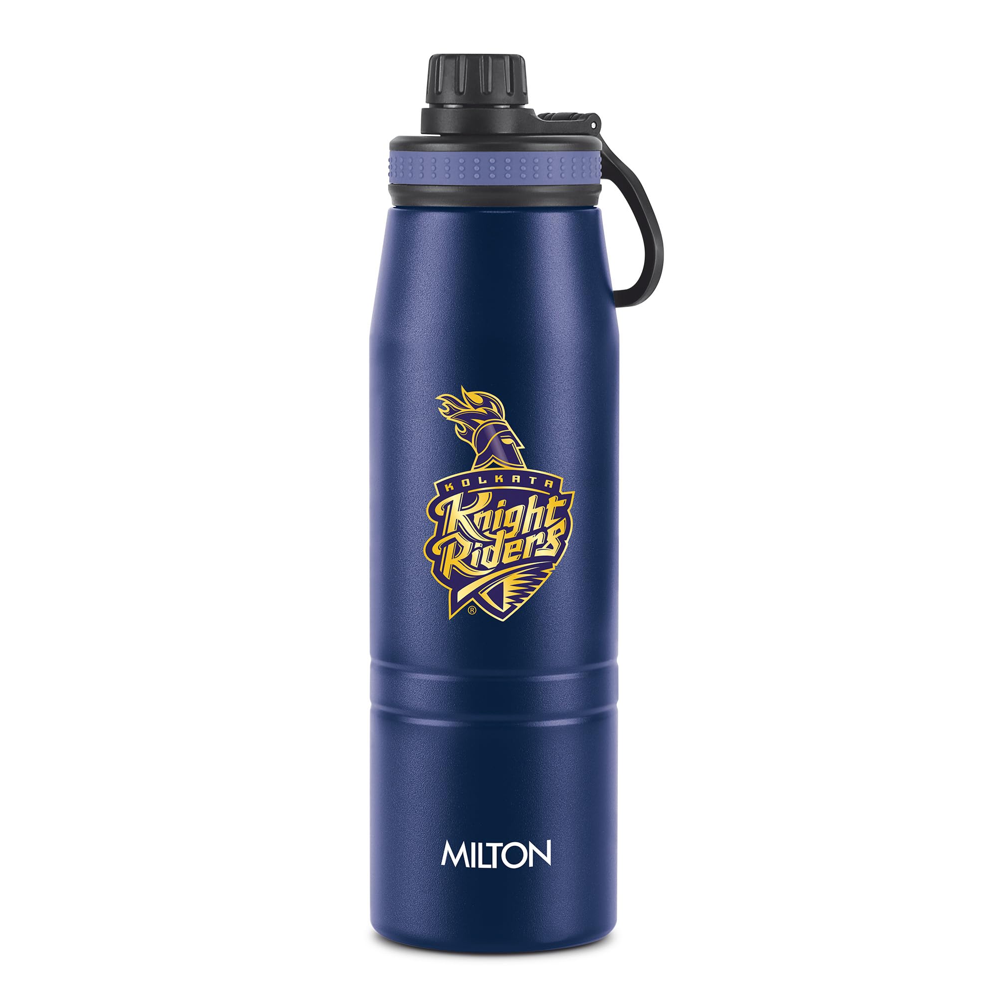 Milton Sports Sparkle 900 | KKR Official Drinkware Partner I Limited Edition Kolkata Knight Riders Water Bottle | Stainless Steel I 24 Hr Hot & Cold | Designed for Cricket Lovers | 920 ml I Blue