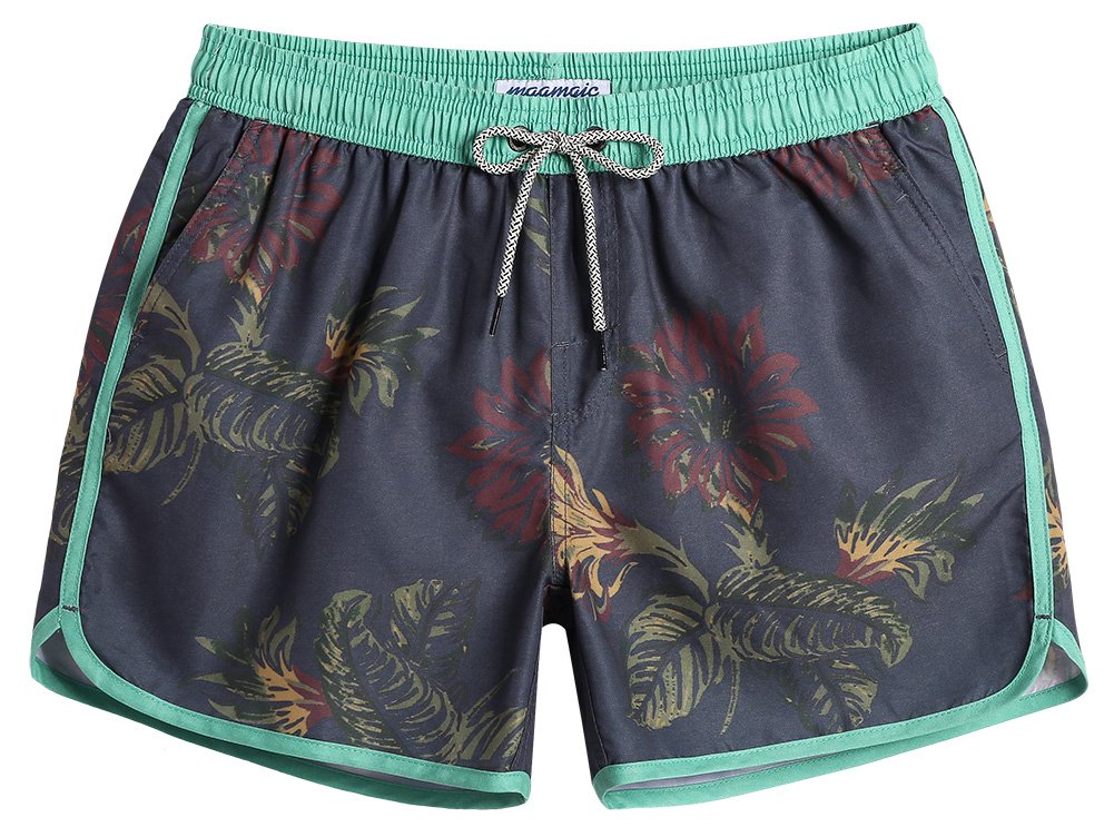 MaaMgic Bañador 5.5" Hombre de Natación Secado Rápido Interior de Malla 4-Way Stretch