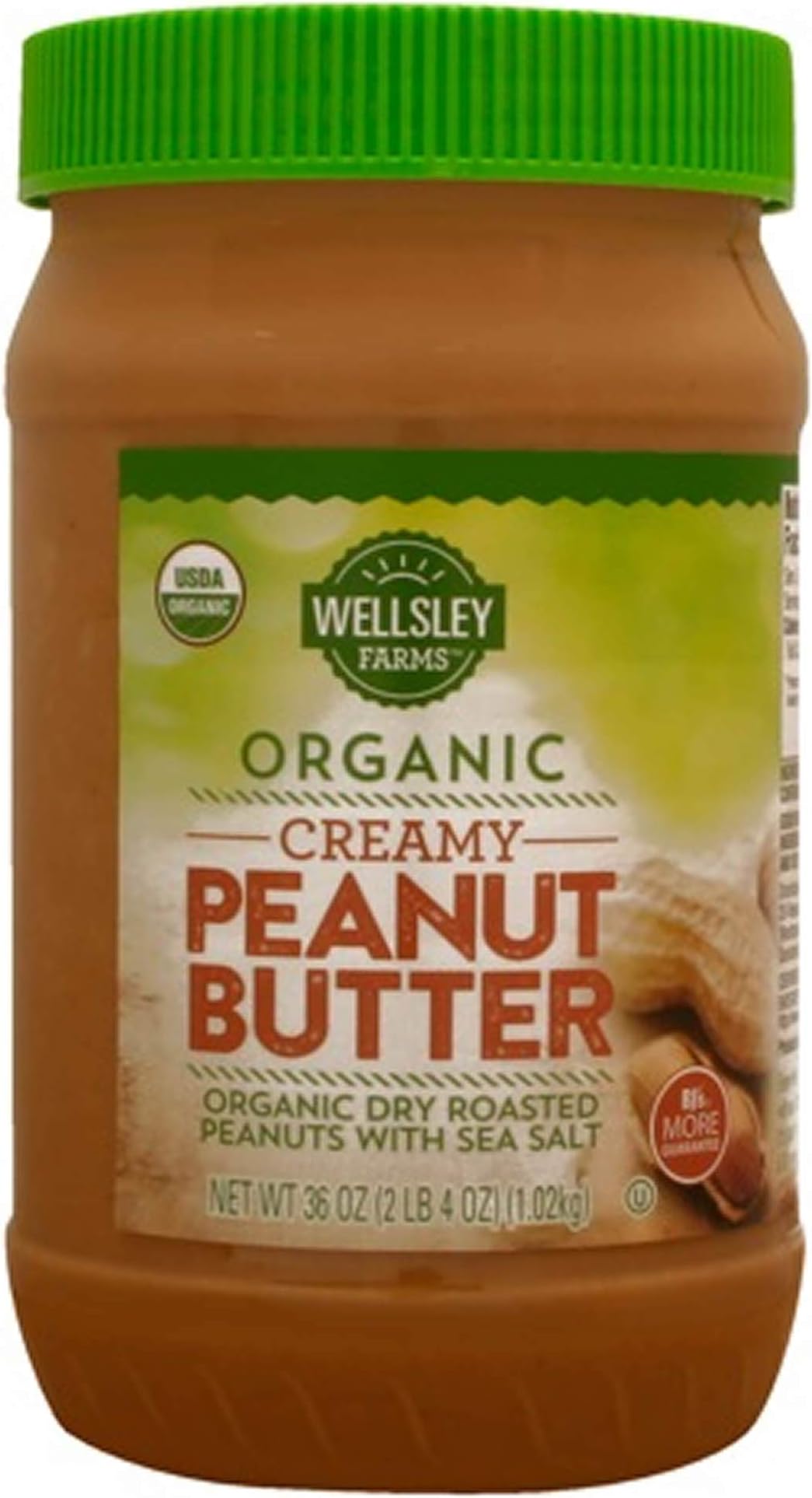 Wellsley Farms Organic Creamy Peanut Butter, 36 Oz., () Grocery & Gourmet Food