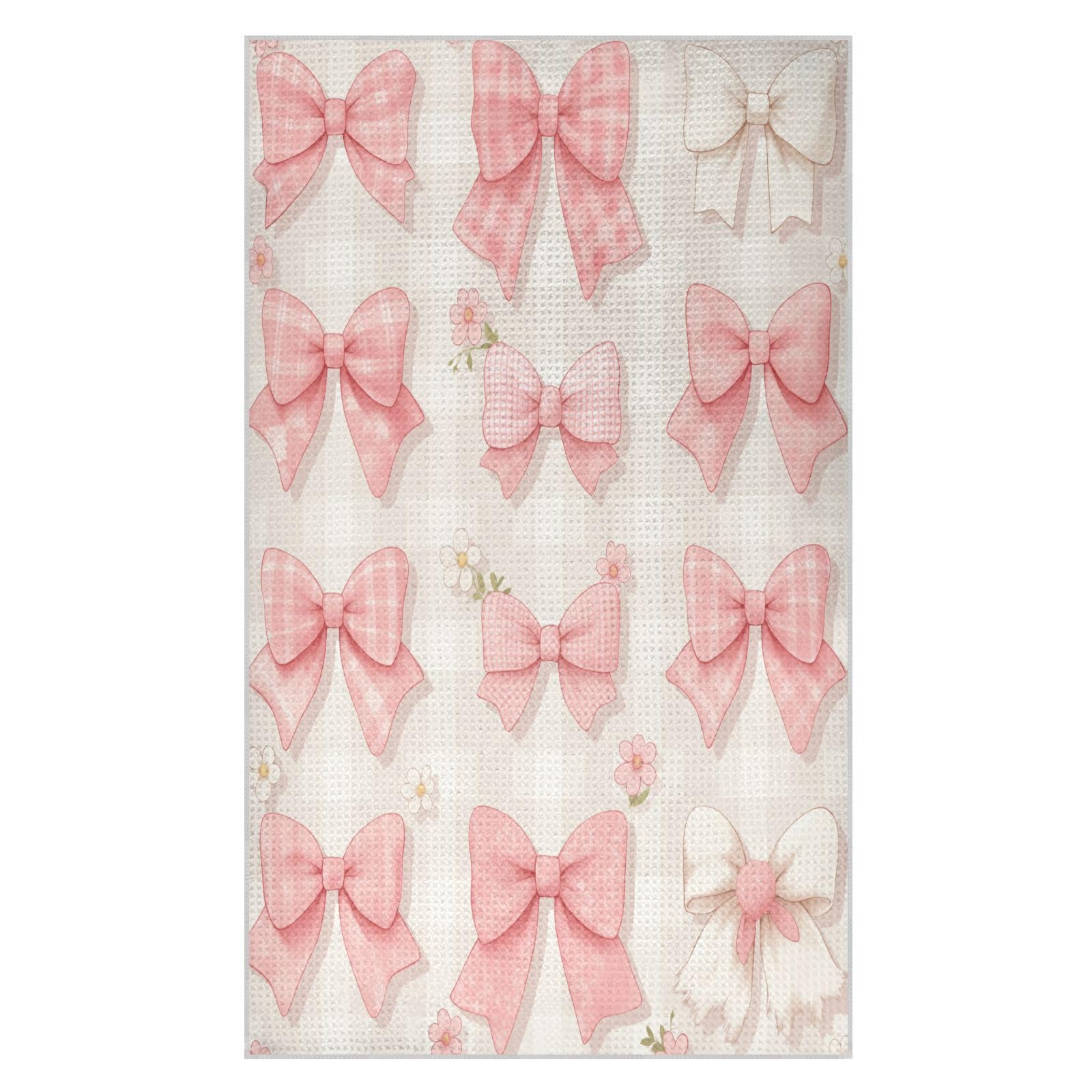 JiangGgen Bows Kitchen Towel 1-Pack Soft Absorbent Dish Towel