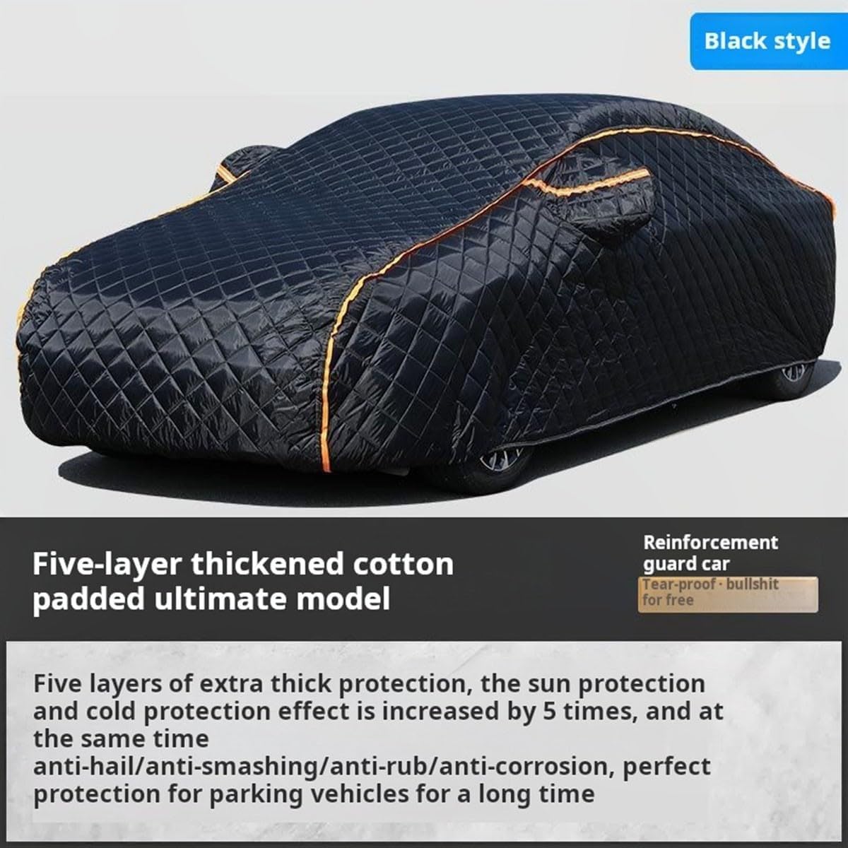 Housse Voiture Exterieur Anti Grêle pour Toyota C-HR 2.0 Hybrid GR Sport, Bâche de Protection Épaissie Contre la Grêle et Intempéries, Imperméable Anti-UV Respirante Doublure en Coton