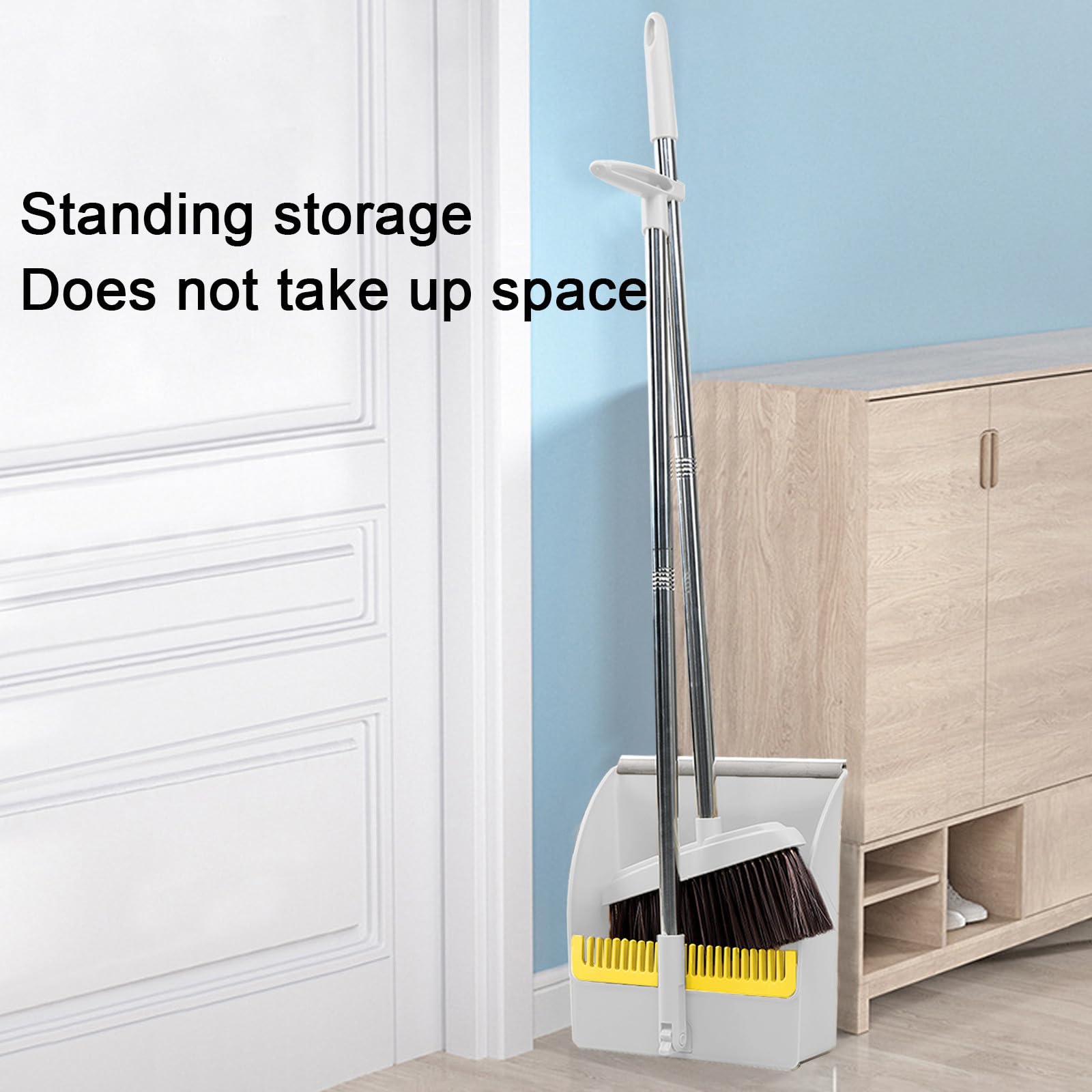 17 in Sweep Face Broom Head, Soft, Synthetic, Blue, Mfr: 12L008-A