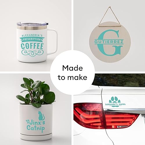 Miniatura 4 de Cricut - Vinilo permanente de alta calidad, color azul, rollo adhesivo de 12x 48pulgadas para calcomanías