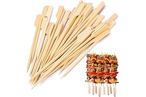 6 inch Bamboo Skewers for Mini Meat Sticks and More